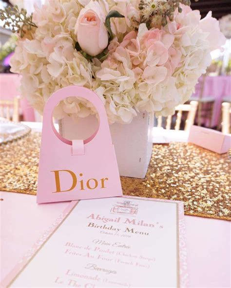 Dior Theme Party Favors 